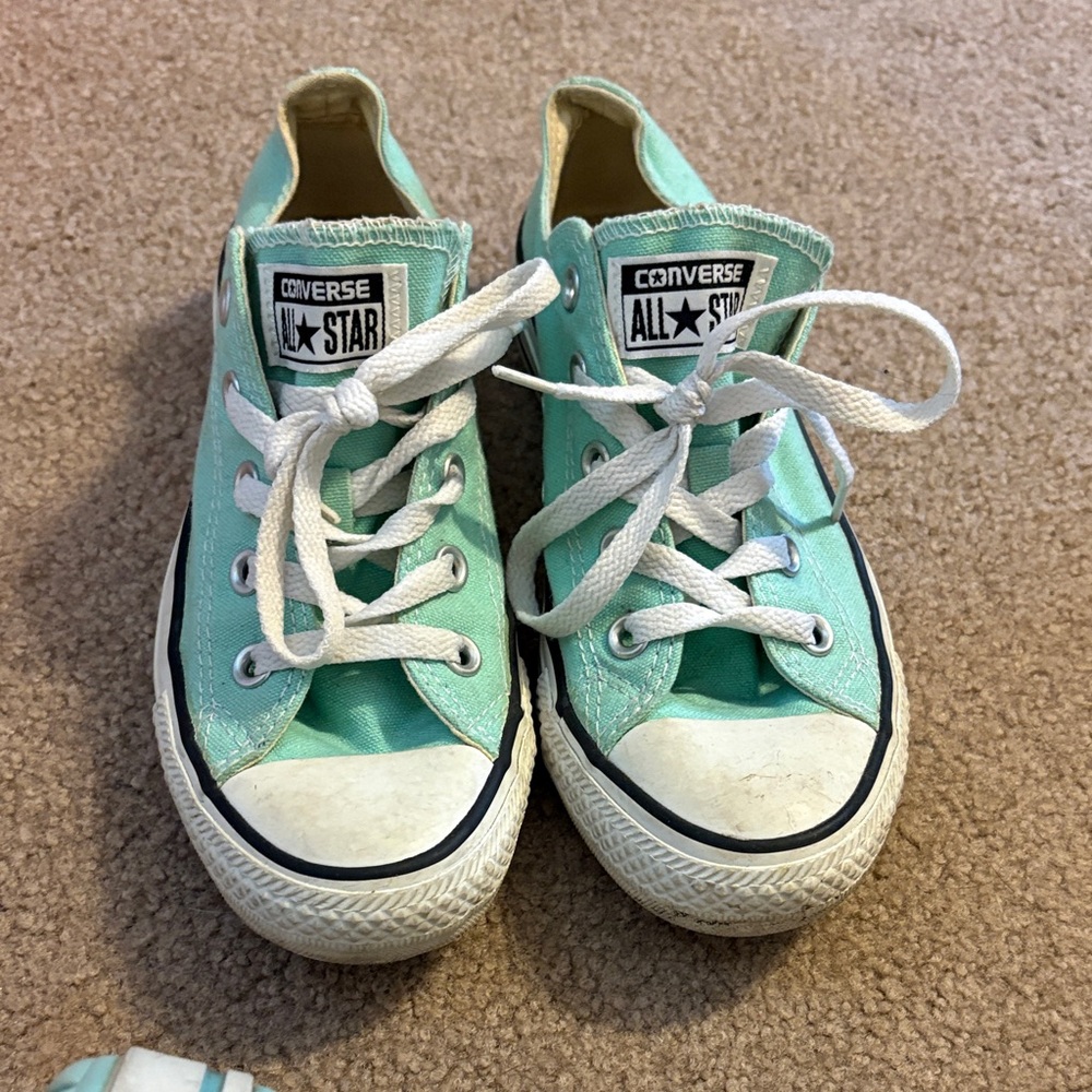 Converse Sneakers in Aqua and White